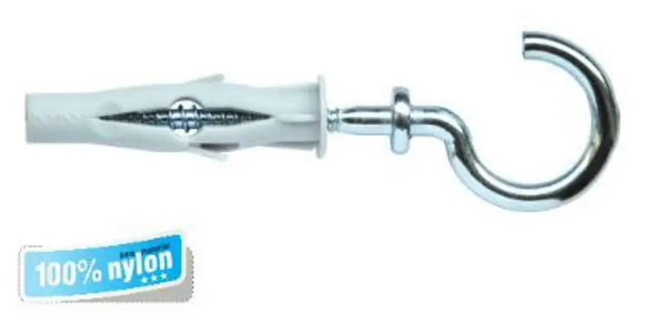 UNIVERSAL PIN WITH CEILING HOOK 6/3.5*65MM at Wasserman.eu