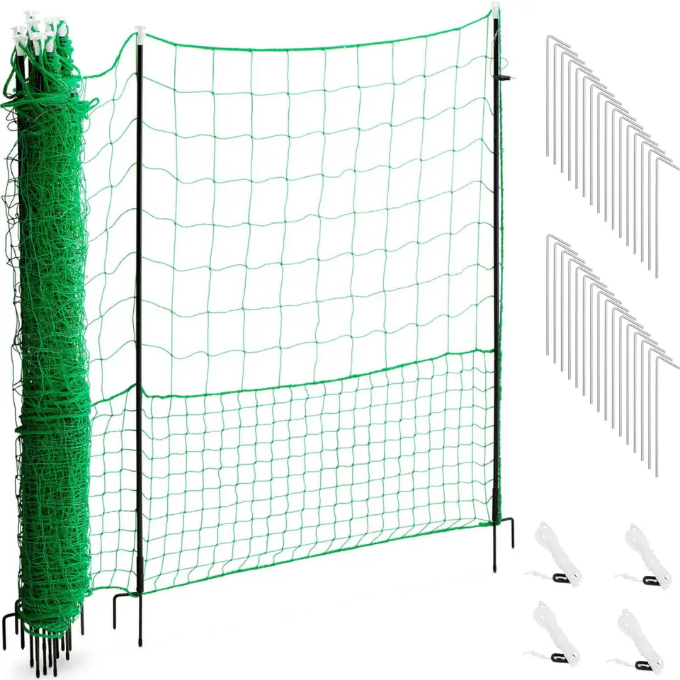 ⁨Siatka ogrodzenie ochronne hodowlane dla kur drobiu 1,25 x 25 m⁩ w sklepie Wasserman.eu
