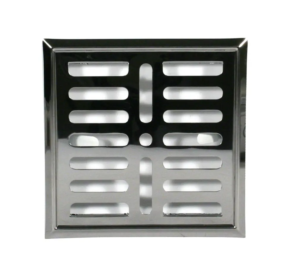 ⁨METAL GRILLE WITH STAINLESS STEEL SIGN 14*21CM⁩ at Wasserman.eu