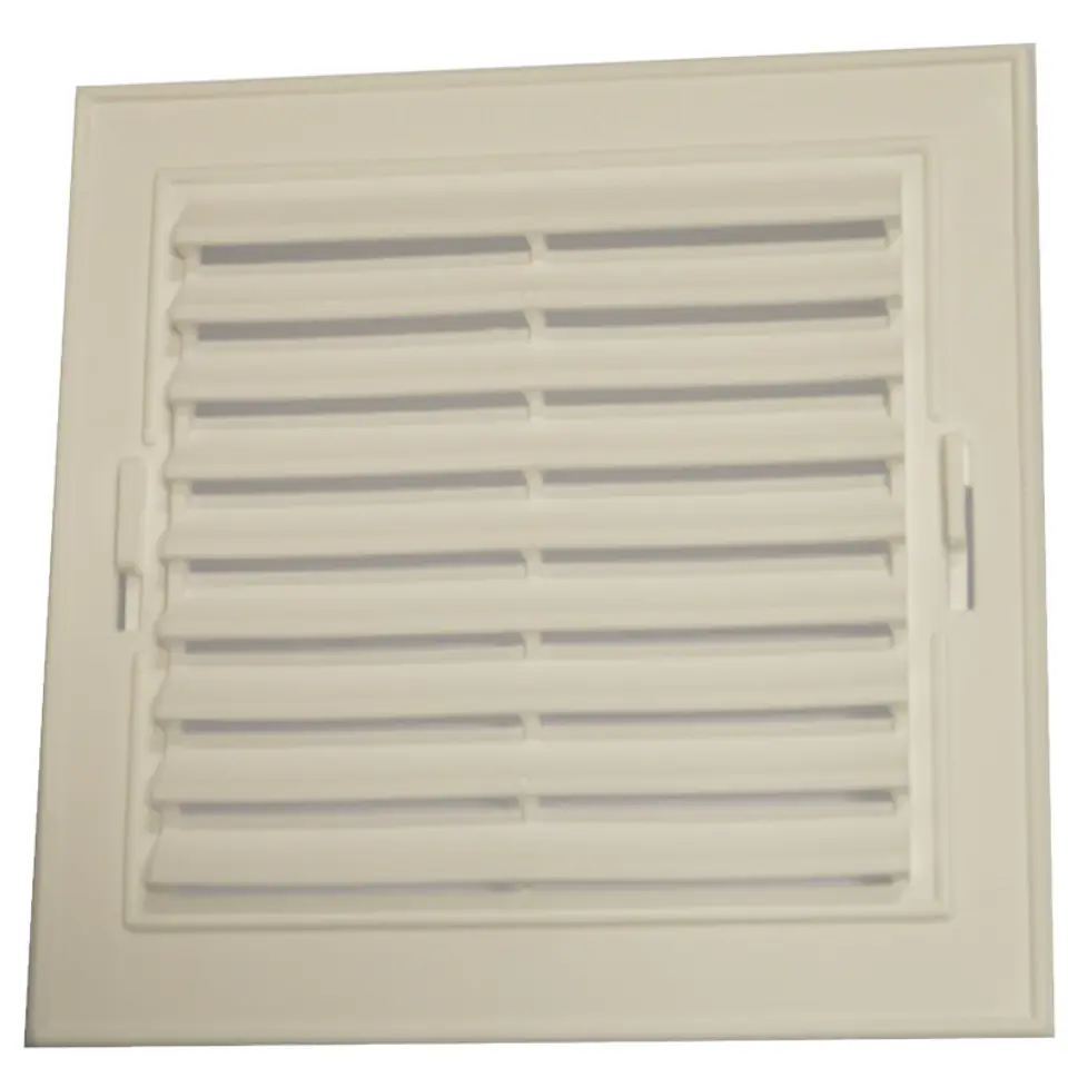 ⁨PLASTIC OBLIQUE GRILLE 14*14CM WHITE⁩ at Wasserman.eu