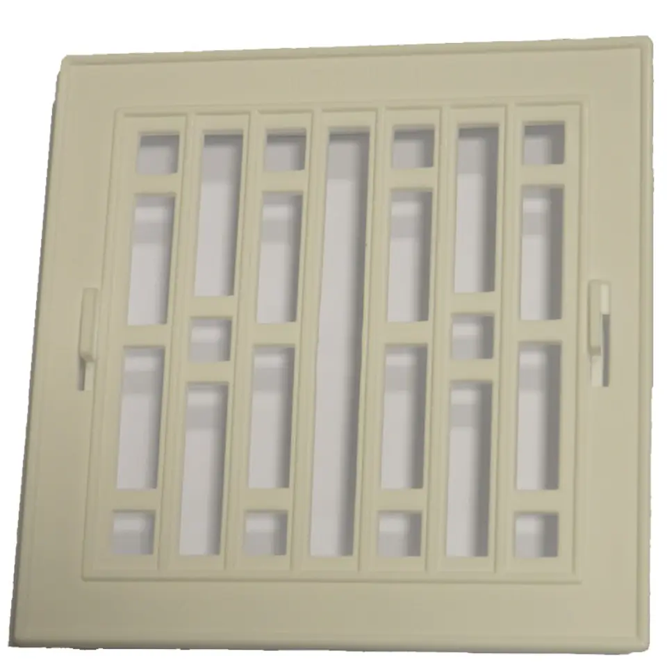 ⁨PLASTIC GRILLE WITH METAL FRAME 14*14CM WHITE⁩ at Wasserman.eu