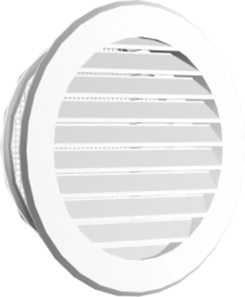 ⁨ROUND GRILLE FI150 185MM WHITE⁩ at Wasserman.eu