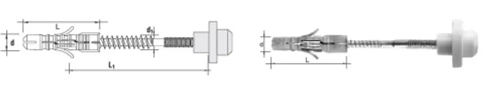 ⁨WASHBASIN DOWEL KPL-2PCS 12/8*100MM⁩ at Wasserman.eu