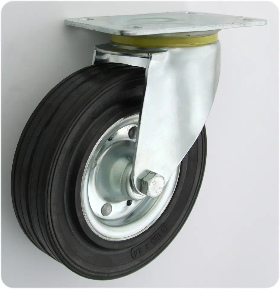 KOŁO METAL-GUMA 180MM OBUDOWA SKRĘTNA 52 w sklepie Wasserman.eu