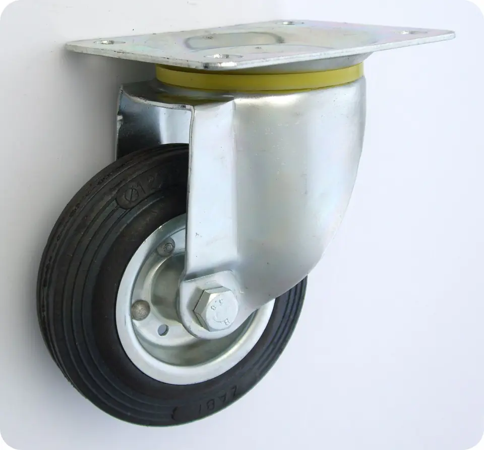 KOŁO METAL-GUMA 125MM OBUDOWA SKRĘTNA 22 w sklepie Wasserman.eu