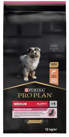 ⁨PURINA PRO PLAN Puppy Medium Sensitive Skin - sucha karma dla szczeniąt - 12 kg⁩ w sklepie Wasserman.eu