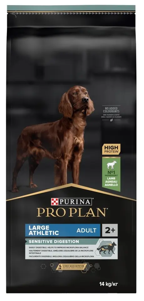 ⁨PURINA PRO PLAN Large Athletic Adult Sensitive Digestion with OPTIDIGEST - sucha karma dla psa o atletycznej budowie ciała i wrażliwym przewodzie pokarmowym -14kg⁩ w sklepie Wasserman.eu