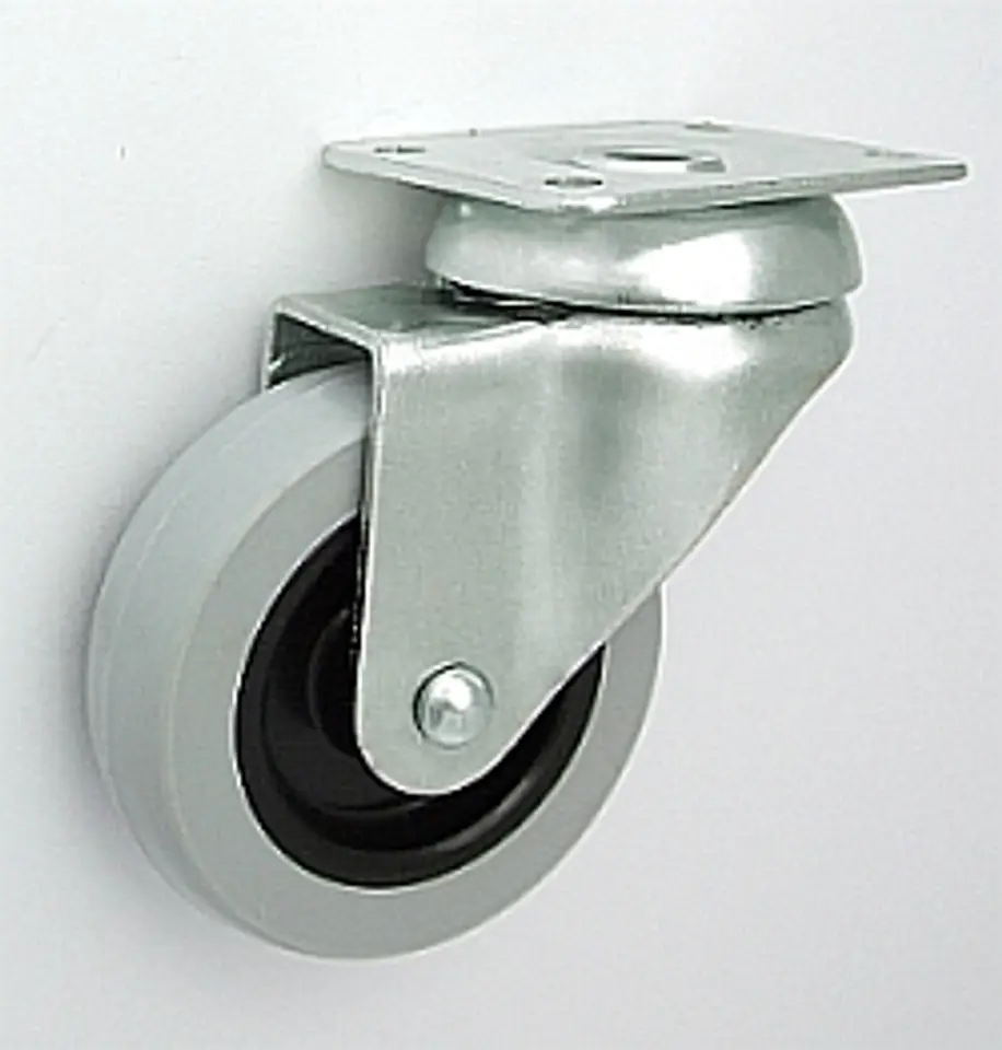 FURNITURE WHEEL PLASTIC+RUBBER 60MM SWIVEL HOUSING M62T at Wasserman.eu