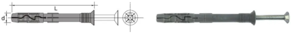 ⁨KOŁEK SZYBKI MONTAŻ 10*220MM⁩ w sklepie Wasserman.eu