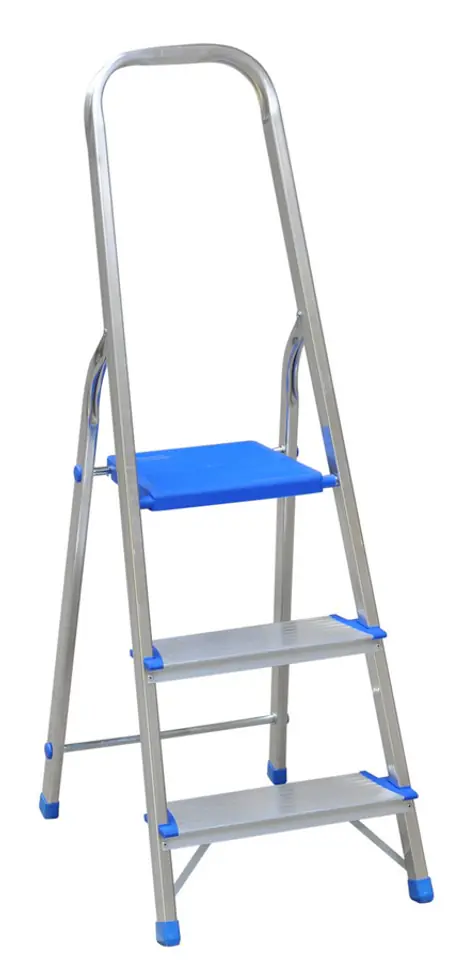 ⁨FREESTANDING ALUMINIUM LADDER 130CM 2 STEPS + PLATFORM⁩ at Wasserman.eu