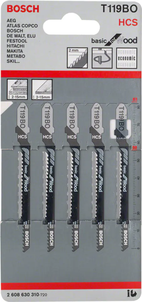 ⁨JIG SAW BLADE T119BO 5PCS.⁩ at Wasserman.eu