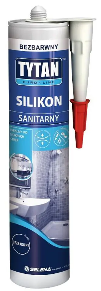 ⁨SILIKON SANITARNY EURO-LINE 280ML BIAŁY⁩ w sklepie Wasserman.eu