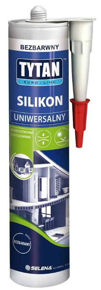 ⁨SILIKON TYTAN EURO-LINE 280ML BIAŁY⁩ w sklepie Wasserman.eu