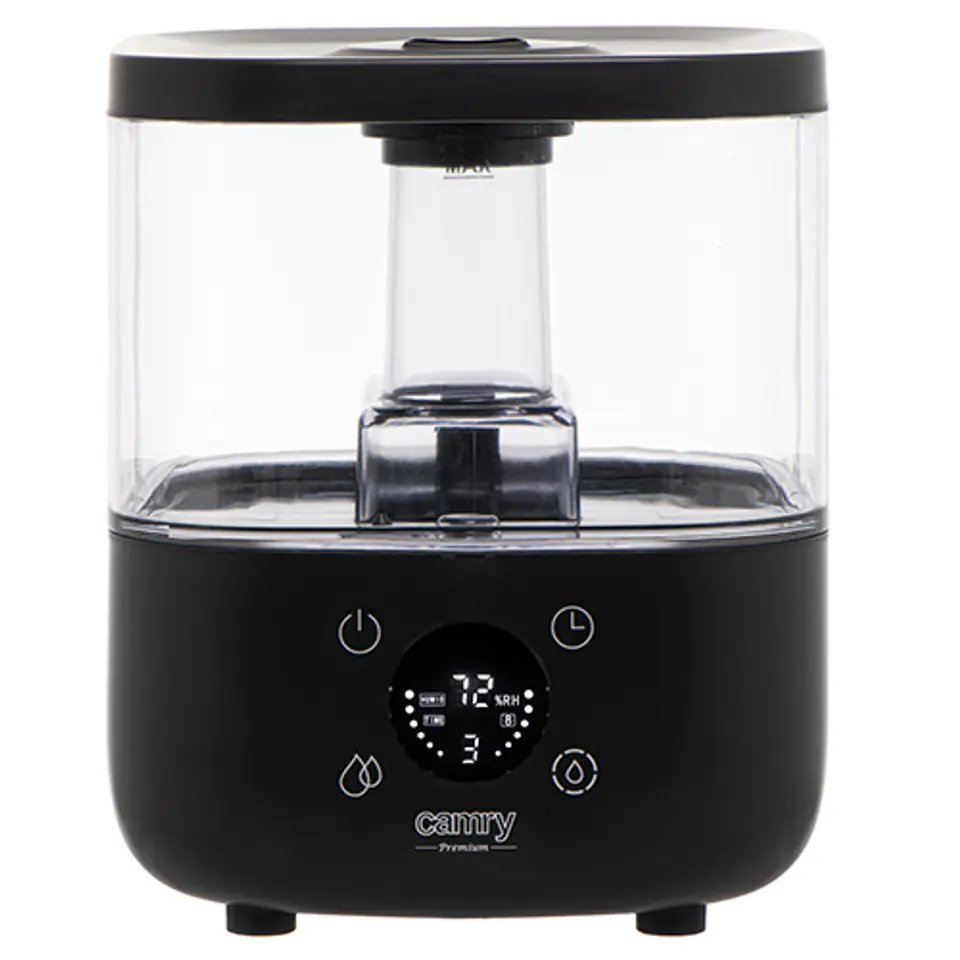 Camry | CR 7973b | Humidifier | 23 W | Water tank capacity 5 L | Suitable for rooms up to 35 m2 | Ultrasonic | Humidification capacity 100-260 ml/hr | Black at Wasserman.eu