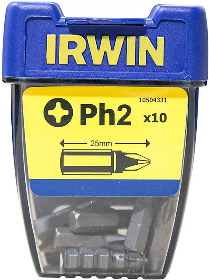 ⁨PHILLIPS TIP 1/4' 25MM 10 PCS. PH2⁩ at Wasserman.eu