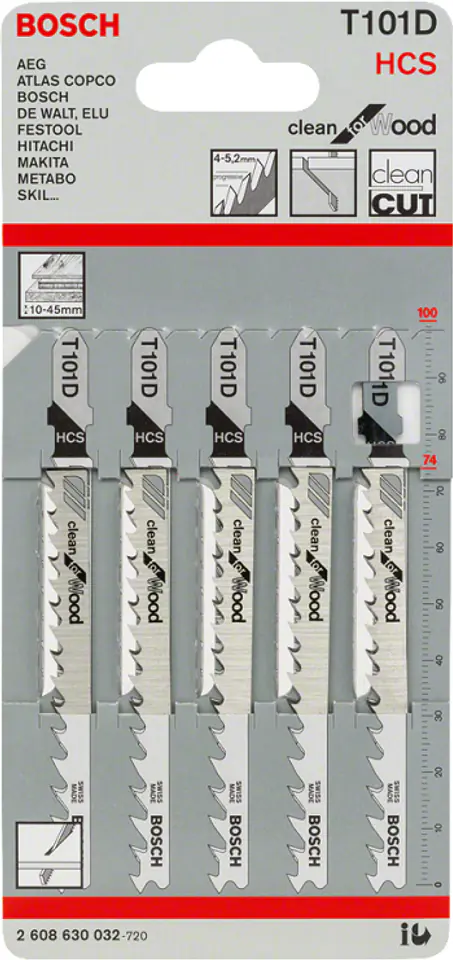 ⁨JIG SAW BLADE T101D 5PCS.⁩ at Wasserman.eu