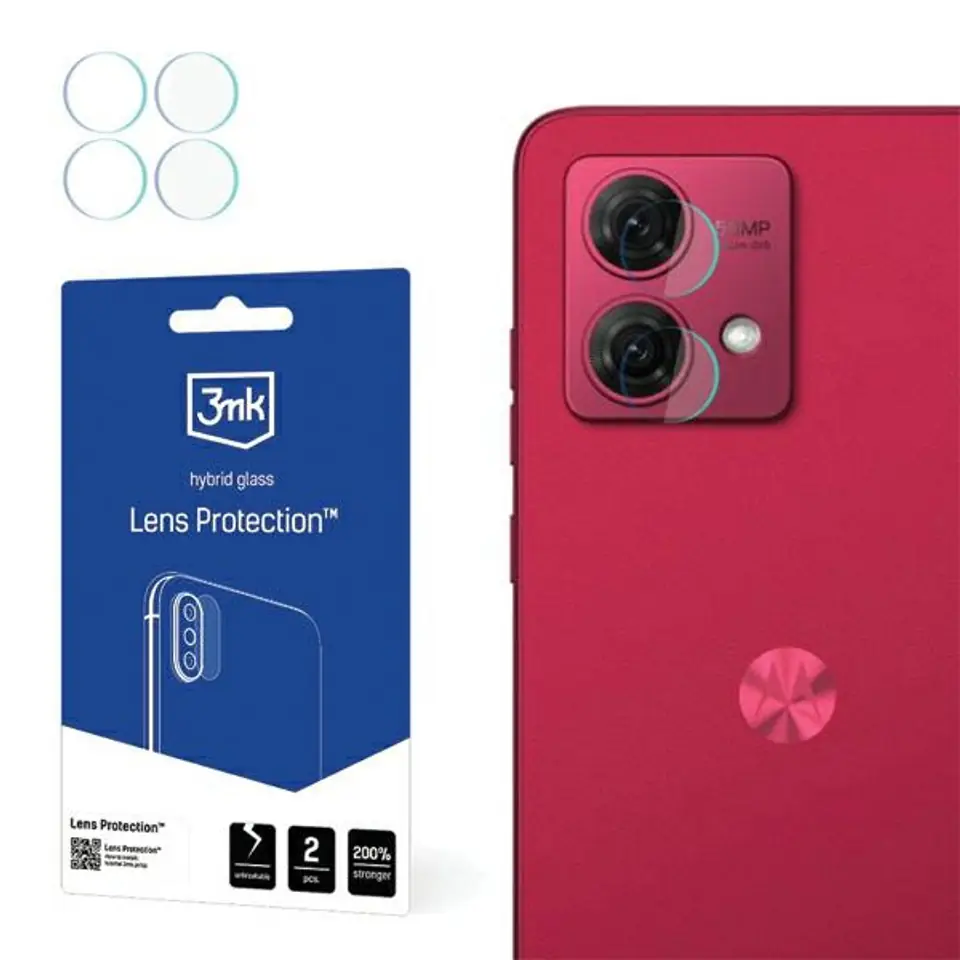 ⁨3MK Lens Protect Motorola Moto G84 5G Ochrona na obiektyw aparatu 4szt⁩ w sklepie Wasserman.eu