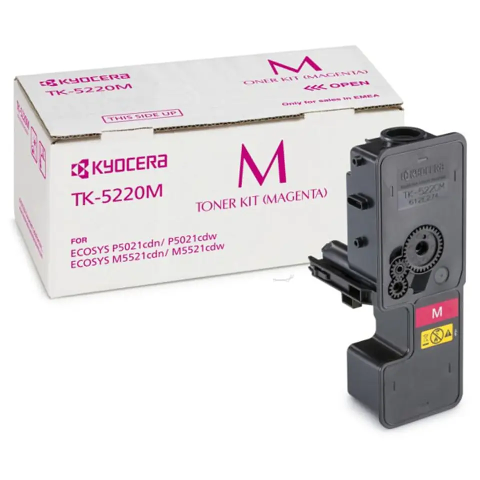 ⁨Kyocera oryginalny toner TK-5220M, magenta, 1200s, 1T02R9BNL1, Kyocera 5521, 5521cdn, 5521cdw, O⁩ w sklepie Wasserman.eu