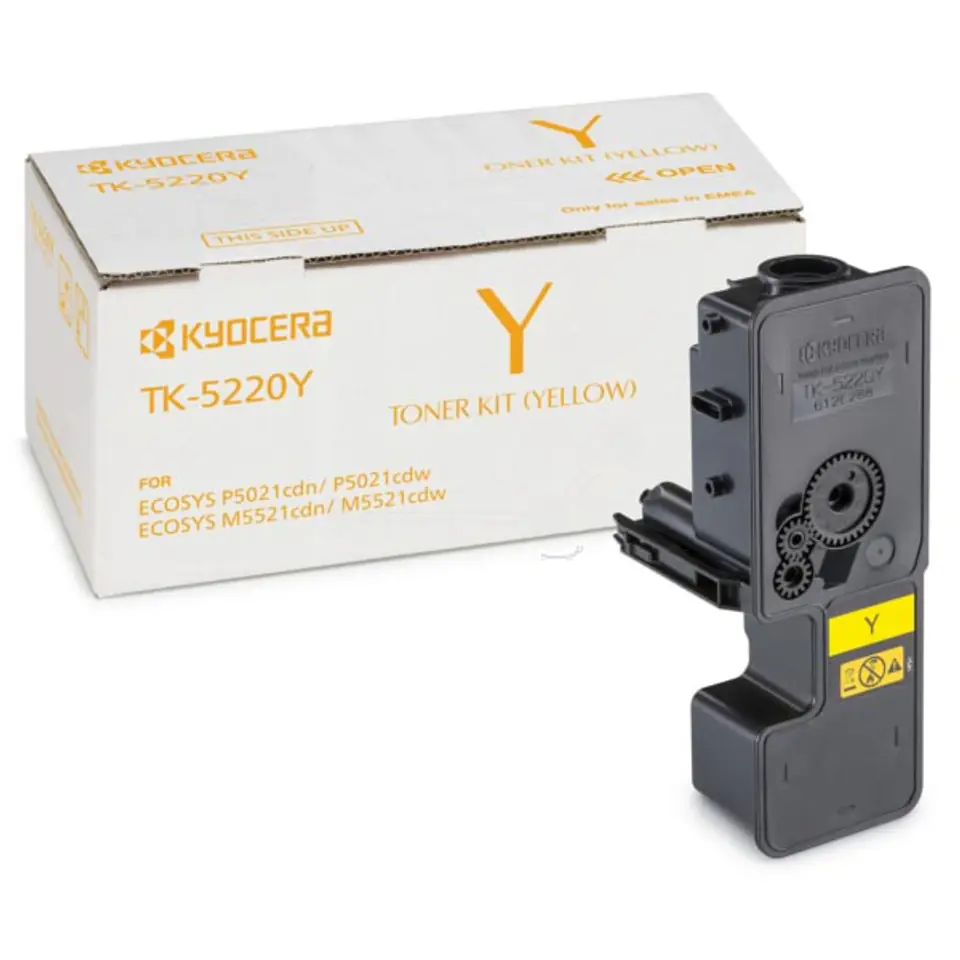 ⁨KYOCERA Toner TK-5220Y 1T02R9ANL1 1200 Original Yellow⁩ at Wasserman.eu