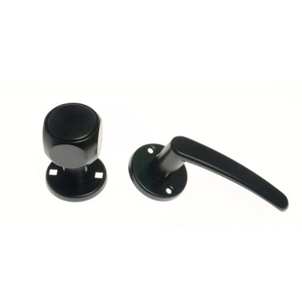 ⁨KNOB-HANDLE PAINTED SPLIT BLACK⁩ at Wasserman.eu