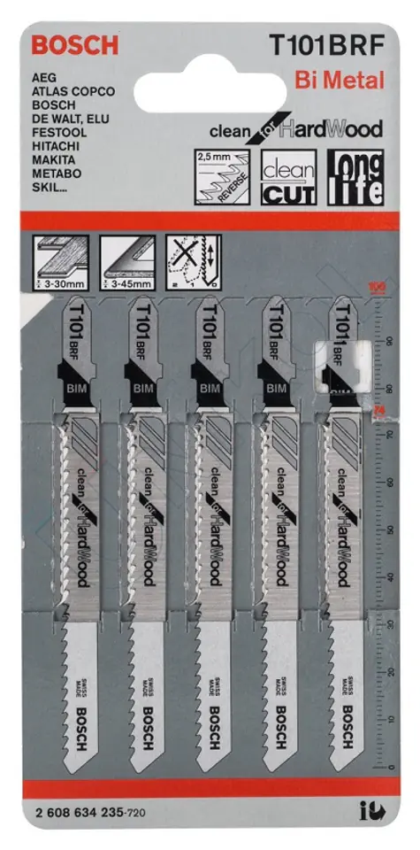 ⁨JIG SAW BLADE T101BRF 5PCS.⁩ at Wasserman.eu