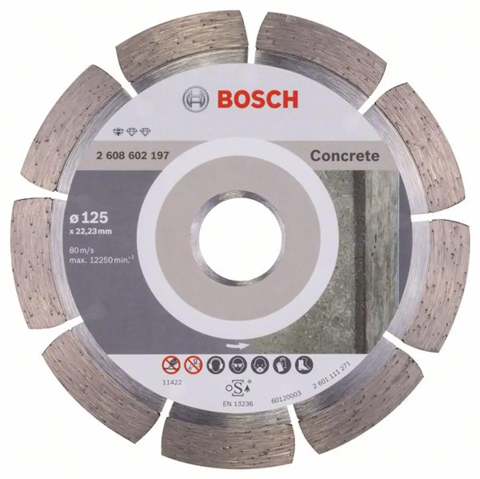 ⁨DIAMOND BLADE STANDARD OF CONCRETE 125MM⁩ at Wasserman.eu