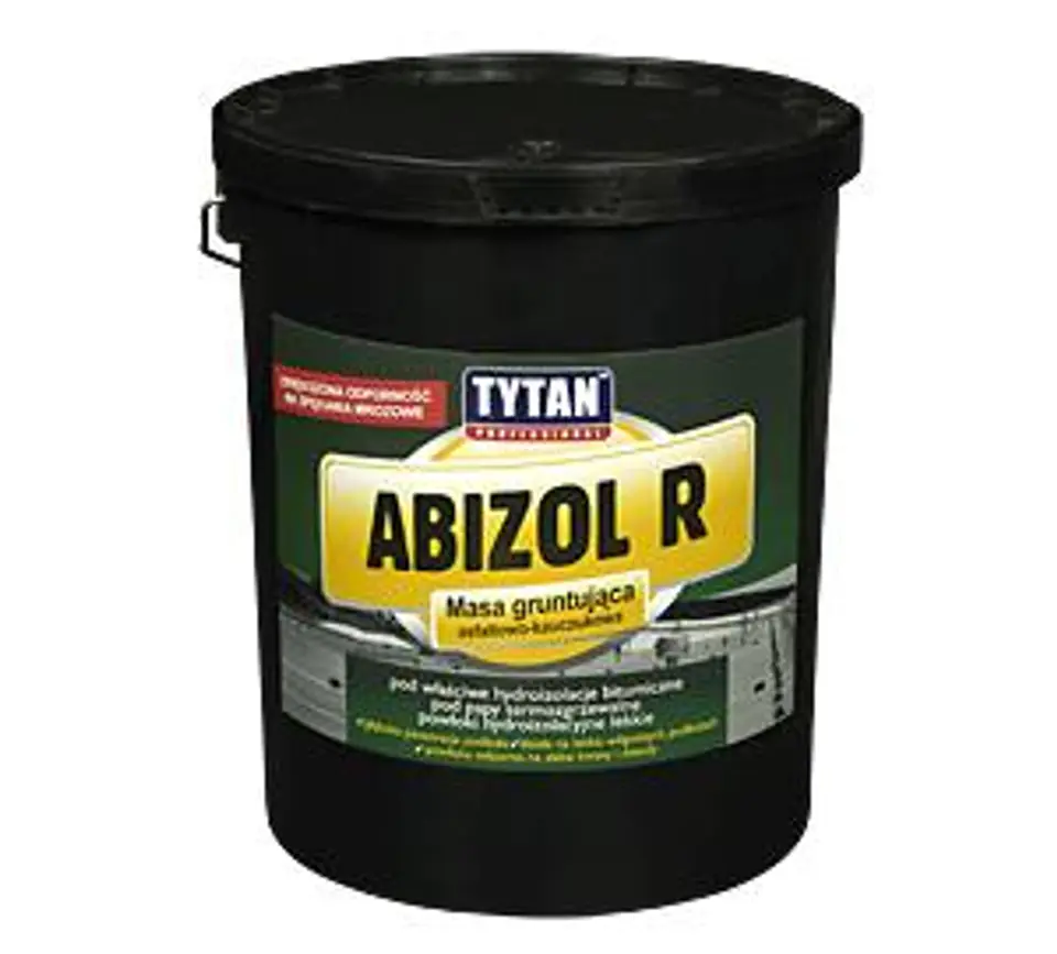 ⁨ABIZOL R TYTAN MASA GRUNTUJĄCA ASFALTOWO-KAUCZUKOWA 18KG⁩ w sklepie Wasserman.eu