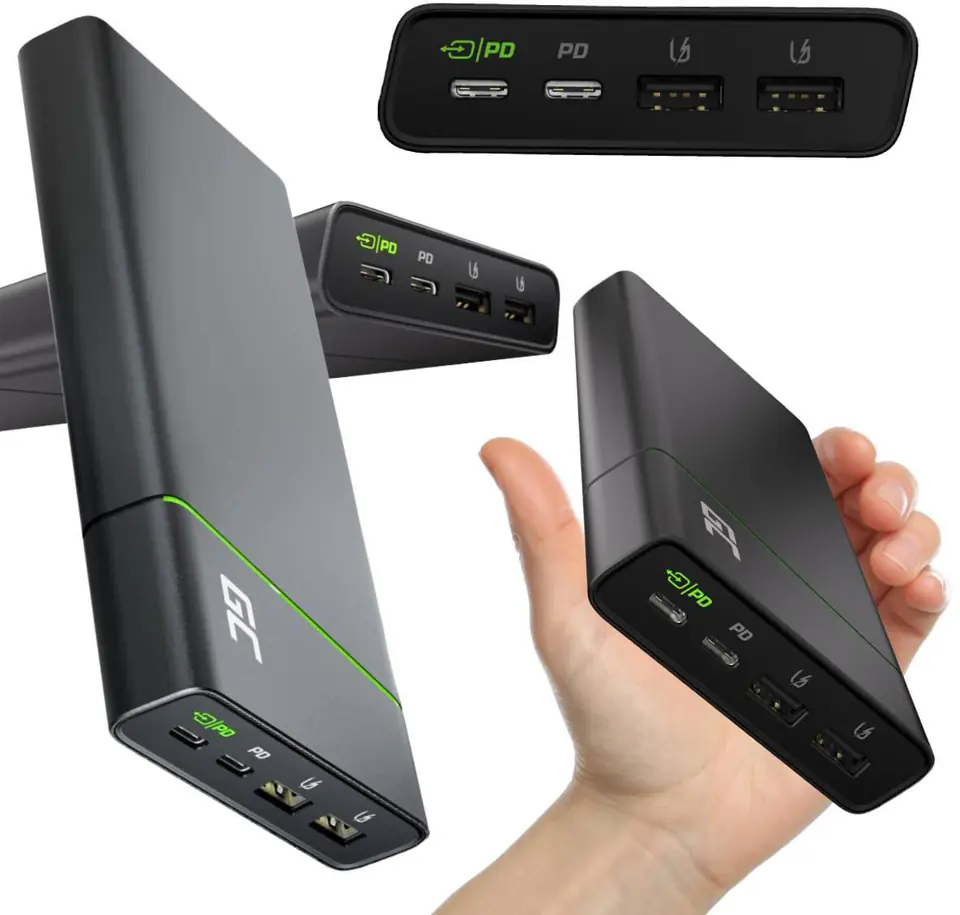 ⁨POWERBANK Green Cell PowerPlay Ultra 26800mAh SZYBKIE ŁADOWANIE 128W 2x USB-C PD 2x USB-A UC⁩ w sklepie Wasserman.eu