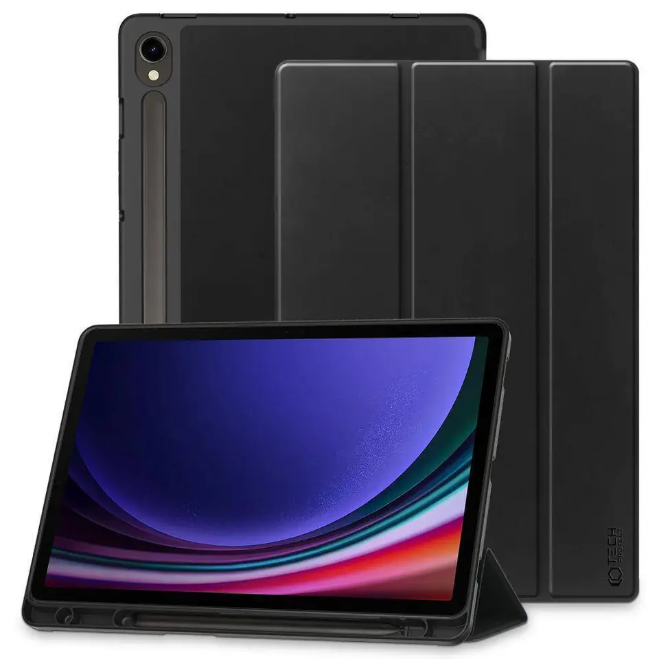 ⁨Etui SAMSUNG GALAXY TAB S9 FE 10.9 Tech-Protect SC Pen czarne⁩ w sklepie Wasserman.eu