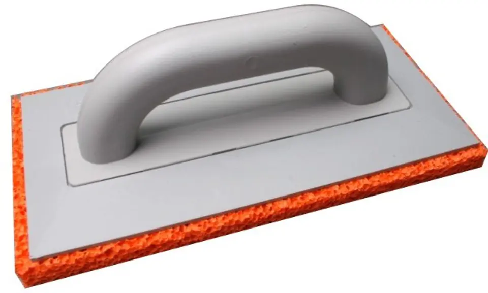 ⁨PLASTIC TROWEL 140*280 WITH RUBBER SPONGE⁩ at Wasserman.eu