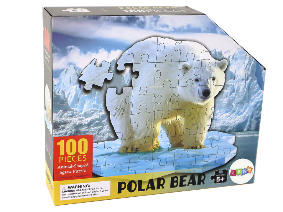 ⁨Puzzle 100 Elementów Motyw Niedźwiedzia Polarnego⁩ w sklepie Wasserman.eu