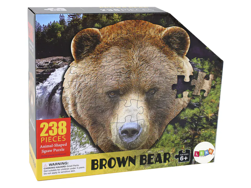 Puzzle 237 Elementów Motyw Głowy Niedźwiedzia Brunatnego w sklepie Wasserman.eu