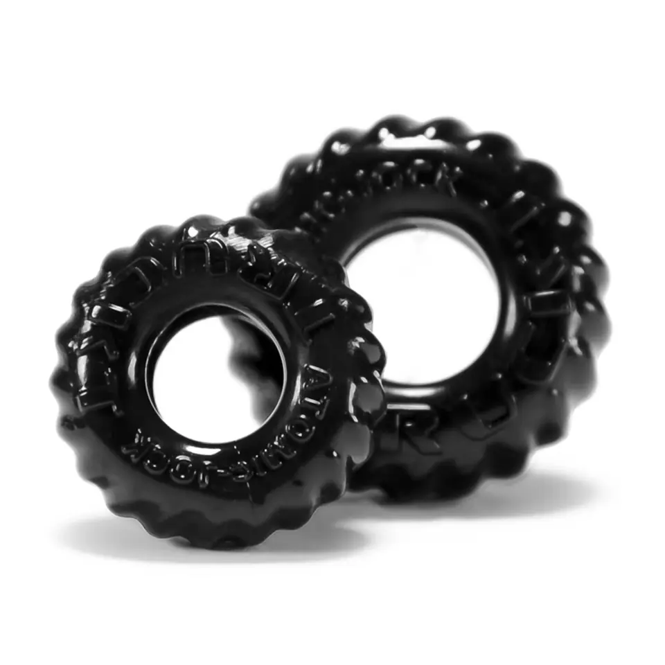 Oxballs - Truckt Cockring 2-pack Pierścień Erekcyjny Na Penisa Mały i Duży Czarny w sklepie Wasserman.eu
