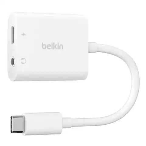 ⁨BELKIN ADAPTER 3.5MM AUDIO + USB-C CHARGE ADAPTER⁩ w sklepie Wasserman.eu