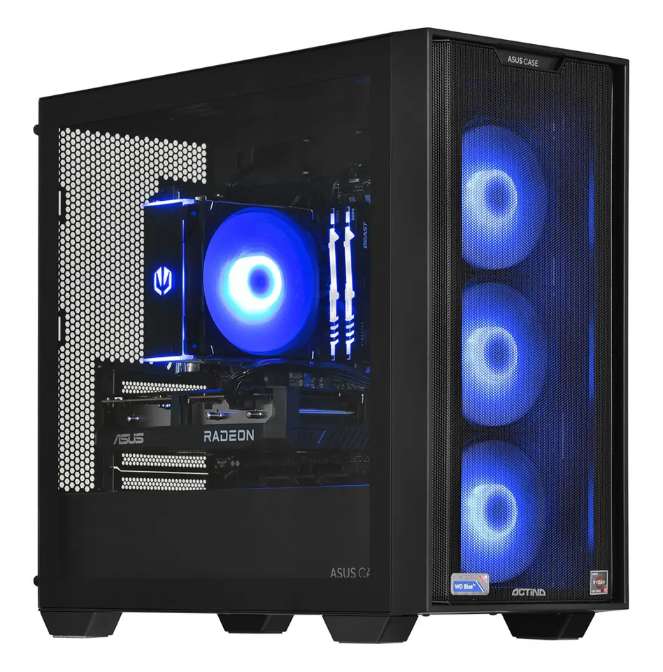 ⁨Actina 5901443335832 PC AMD Ryzen™ 5 5600 16 GB DDR4-SDRAM 1 TB SSD AMD Radeon RX 7600 Mini Tower Black⁩ at Wasserman.eu