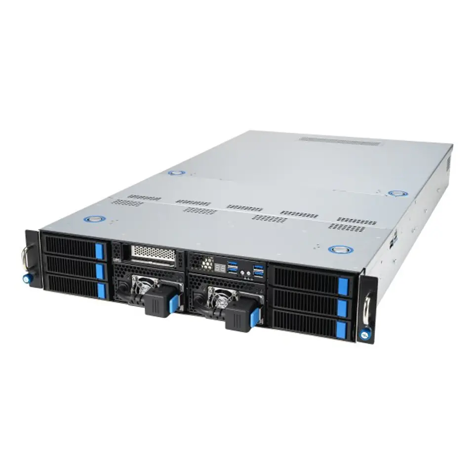 ⁨ASUS Rack 2U ESC4000A-E11-SKU1/2200W(1+1) AMD EPYC 1x LGA 4094 (SP3) 280W 8xDDR4 3200 8x3.5"/2.5" SATA/SAS*+2NVME 2 Intel i350 1Gb x2 4 Double Deck 7 1+1 2200W 80+ Platium⁩ w sklepie Wasserman.eu