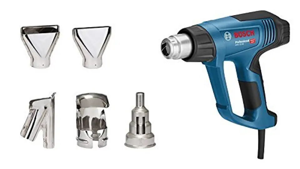 ⁨Bosch GHG 23-66 Kit Professional 500 l/min 650 °C 2300 W Black, Blue⁩ at Wasserman.eu