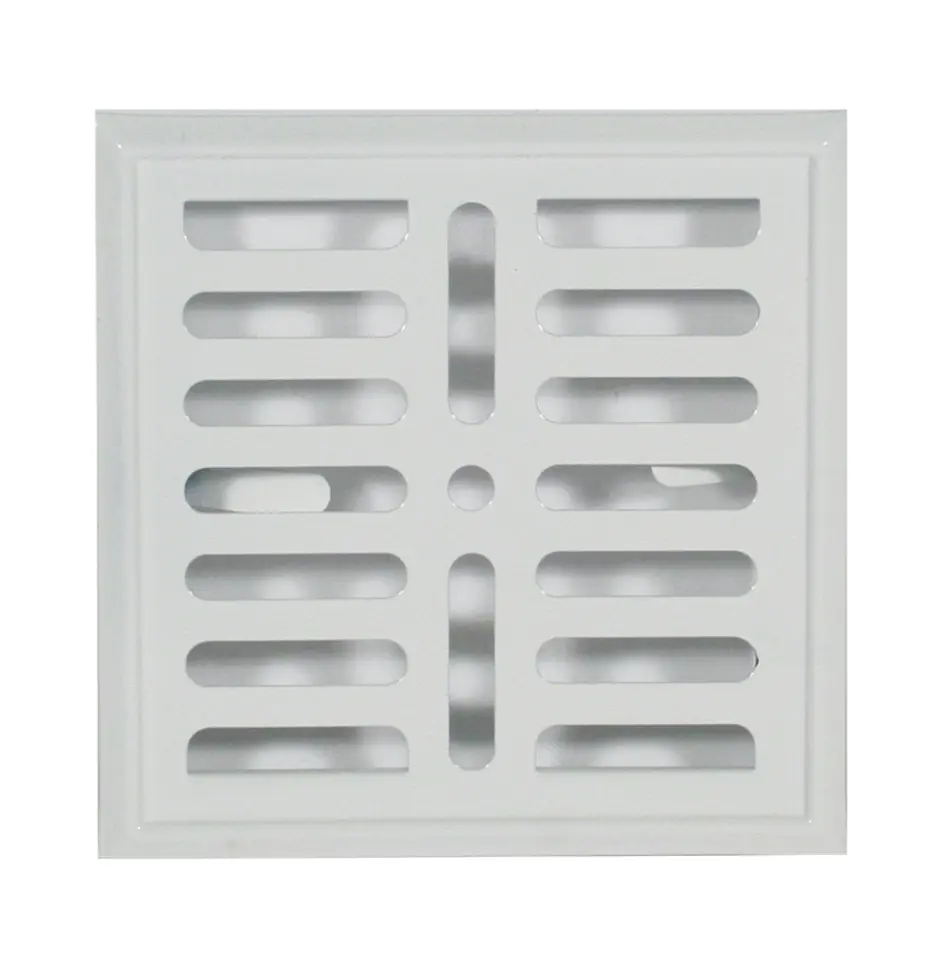 ⁨METAL GRILLE PAINTED 14*14CM WHITE⁩ at Wasserman.eu