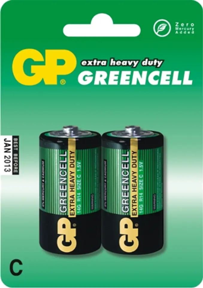 ⁨BATERIA GREENCELL 1.5V R14 2 SZTUKI⁩ w sklepie Wasserman.eu