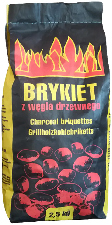 ⁨BRYKIET Z WĘGLA DRZEWN.2,5KG⁩ w sklepie Wasserman.eu