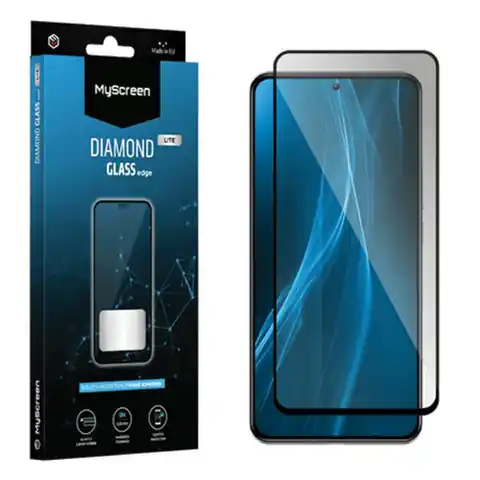 ⁨MS Diamond Glass Edge Lite FG OnePlus Nord CE 3 Lite czarny/black Full Glue⁩ w sklepie Wasserman.eu
