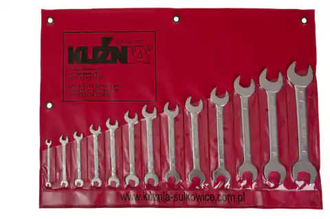 ⁨SET OF FLAT WRENCHES 9 PIECES 6-24MM⁩ at Wasserman.eu