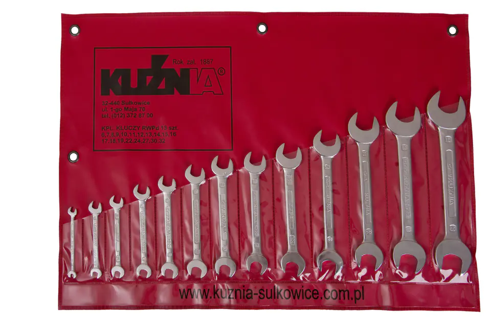 ⁨SET OF FLAT WRENCHES 9 PIECES 6-24MM⁩ at Wasserman.eu