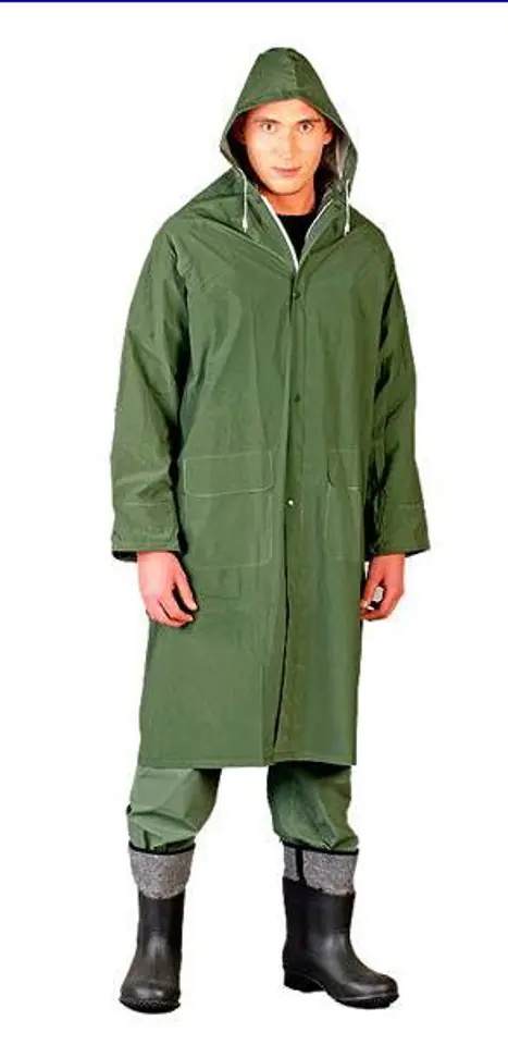 ⁨RAINCOAT GREEN PPDZ SIZE L⁩ at Wasserman.eu