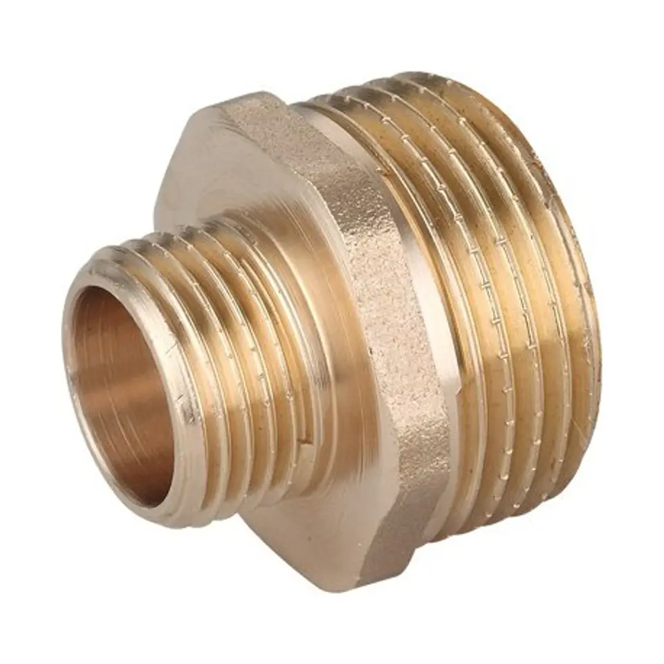 ⁨BRASS NIPPLE REDUCTION NIPPLE 3/4''X1'''⁩ at Wasserman.eu