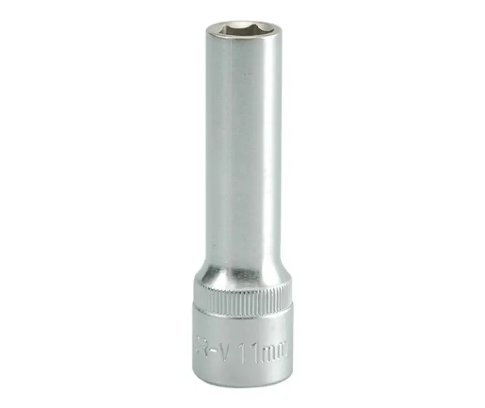 ⁨LONG 6-POINT CHROME 1/2'' 11MM⁩ at Wasserman.eu