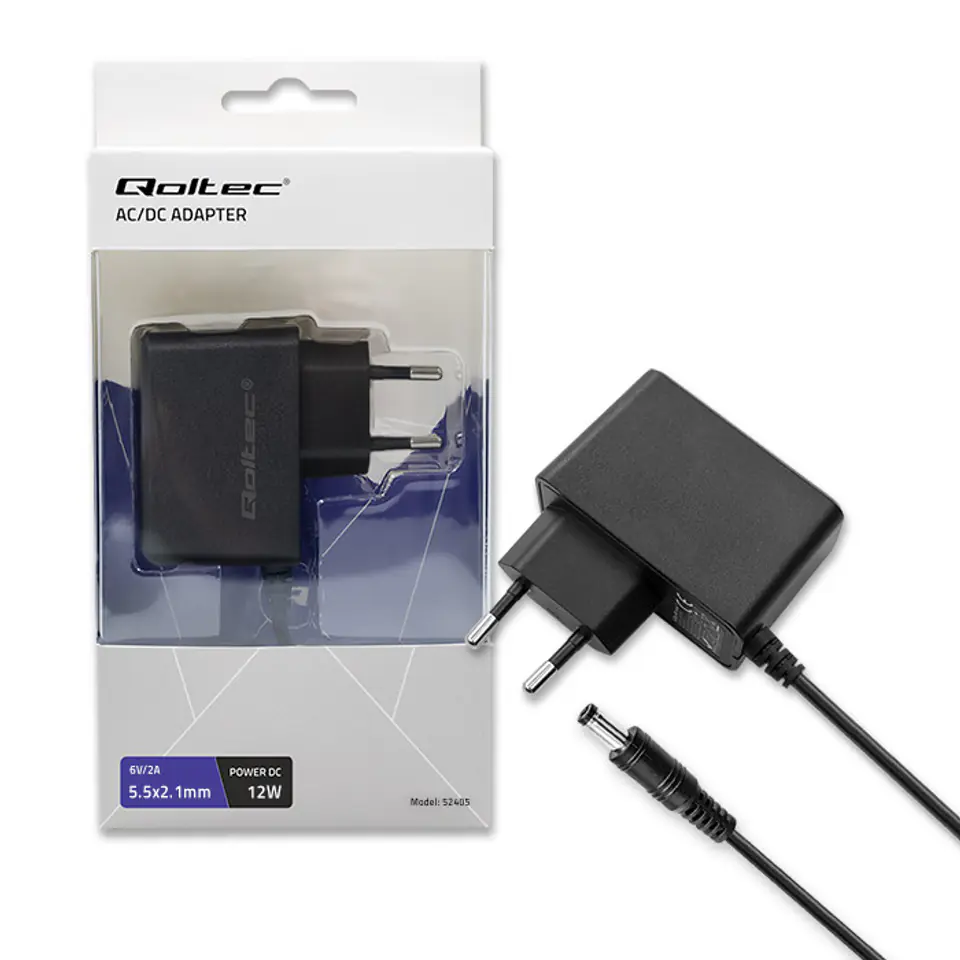 ⁨AC Adapter 12W 6V, 2A, 5.5x2.1⁩ at Wasserman.eu