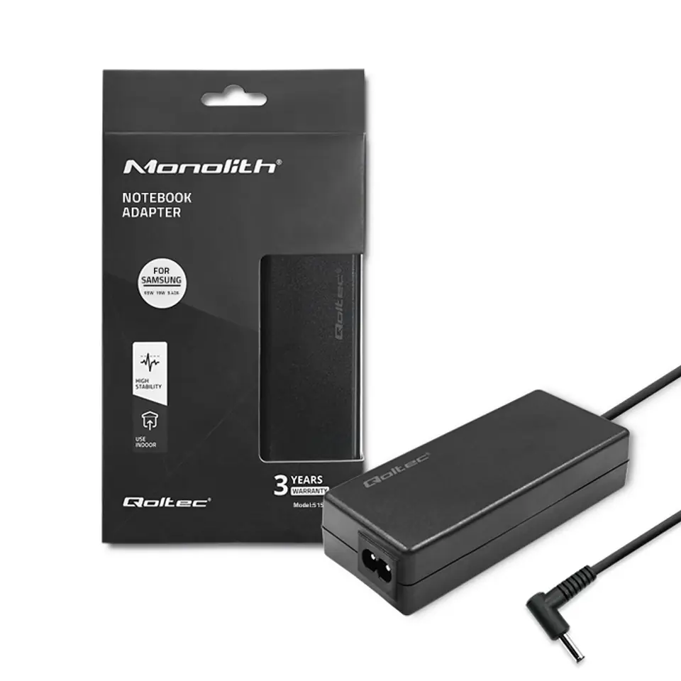 Qoltec Zasilacz do laptopa Samsung PREMIUM 65W | 19V | 3.42A | 3.0*1.0 w sklepie Wasserman.eu