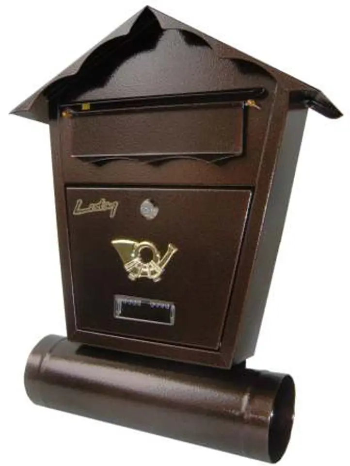 ⁨LETTERBOX WITH TUBE SD2T COPPER-ANTIQUE⁩ at Wasserman.eu