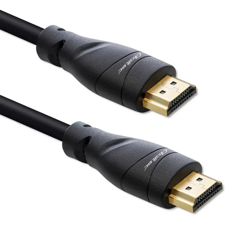 ⁨Qoltec 50353 HDMI v2.1 Cable Ultra high speed 8K | 60Hz | 26AWG | GOLD | 5m⁩ at Wasserman.eu